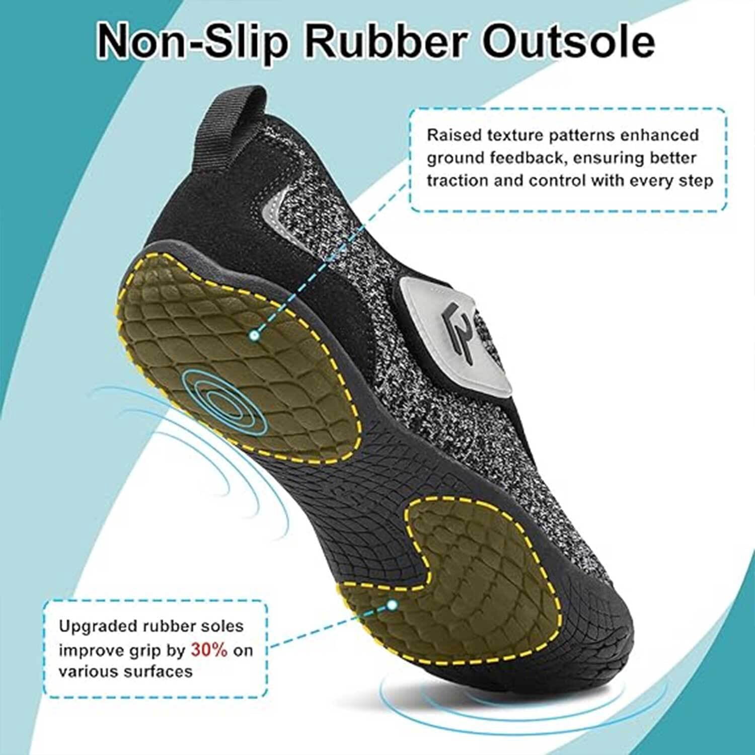 Leisfit Women Men Wide Diabetic Barefoot Shoes Adjustable Walking Sneakers