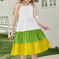 thumbnail image 5 of Ashirexll Teen Summer Dresses, Girls Summer Dress, Summer Girl's Sleeveless Boho Style Casual Color Matching Tiered Slip Dresses for 4-14Y, 5 of 7