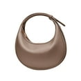 thumbnail image 3 of EHJRE Shoulder Bag for Women Dumpling Bag Half for Dark Brown, 3 of 9