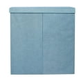 thumbnail image 2 of BirdRock Home Double Linen Laundry Hamper with Lid and Removable Liner - Light Blue, 2 of 9