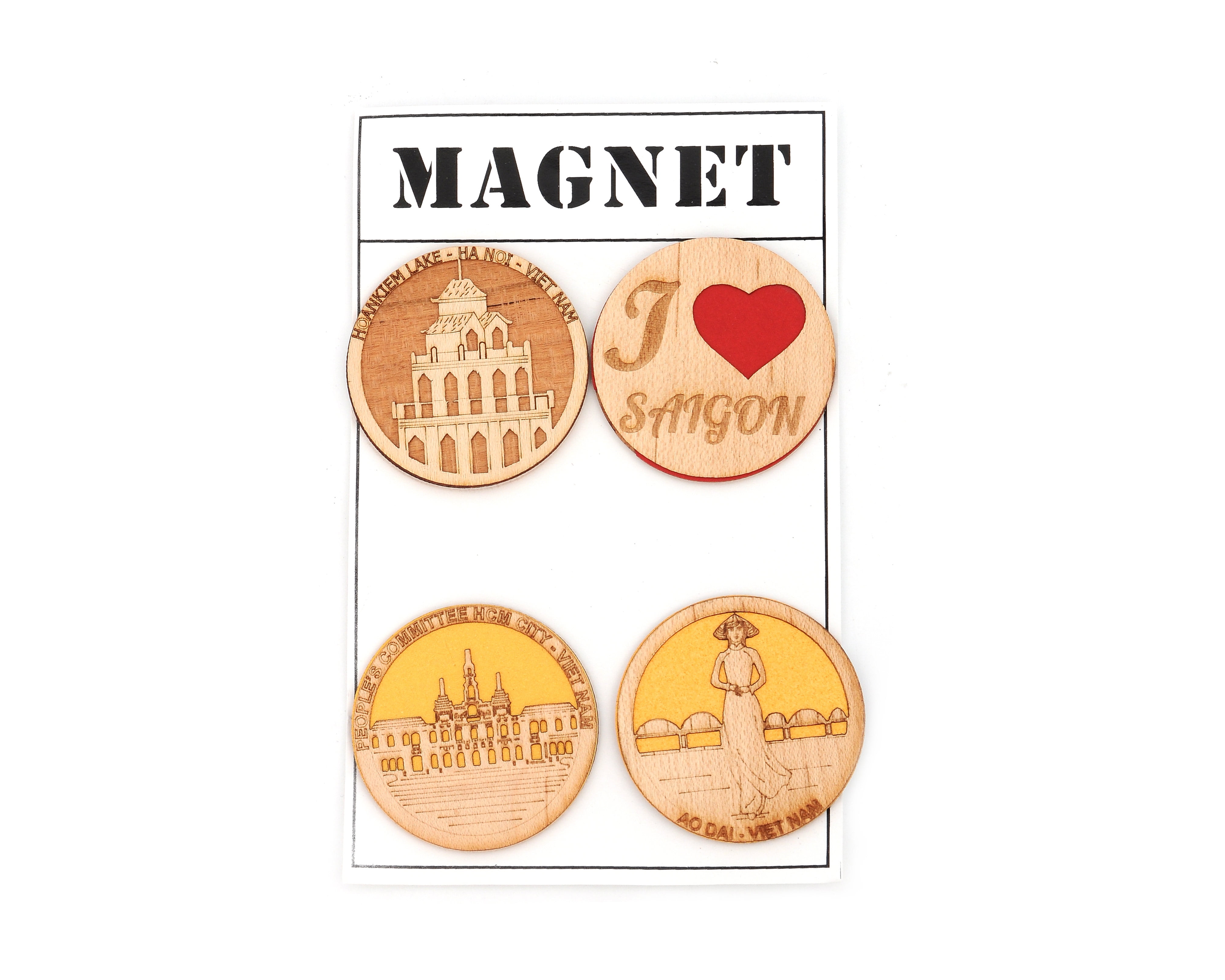 Set of 4 Handmade Kitchen & Dining Kitchen Décor Refrigerator