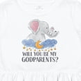thumbnail image 4 of Inktastic Will You Be My Godparents? Cute Elephants Moon and Stars Girls Toddler Dress, 4 of 5