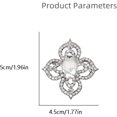 thumbnail image 6 of Antique Crystal Brooch Pin for Women Men Vintage Rhinestone Art Deco Flower Clover Boho Victorian Brooches Lapel Pins Elegant Dress Accessories Wedding Birthday Jewelry, 6 of 12