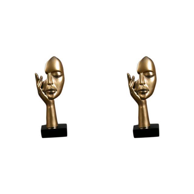 Cateissary Simple Women Face Art Statue Room Bedroom for Study Decoration Type2 NO2