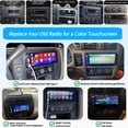 thumbnail image 4 of Single Din Car Stereo with Apple Carplay Android Auto,6.9 Inch IPS Touchscreen, 1 Din Car Audio Receivers wtih Bluetooth Handsfree/FM/AM/Dual USB/Typ, 4 of 8
