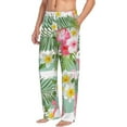 thumbnail image 3 of Kdxio Tropical Flamingo Print Men's Sleep Pajama Pant Lounge Pants with Pockets, 3 of 8