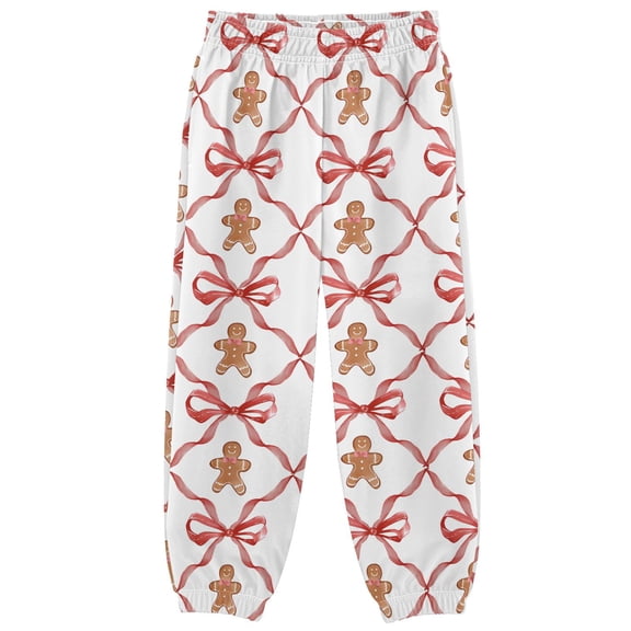 joogoo Gingerbread Bows Boys' Sweatpants Jogger Pants 5-6Y