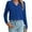 Z1-Klein Blue, variant on Chiclily Women's Solid Cardigan Top Button Front Long Sleeve V Neck Knit Cardigan, US Size Large in Klein Blue