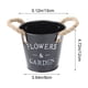 thumbnail image 3 of CREATITOY Vintage Iron Flower Pot Bucket Garden Patio Container, 3 of 6