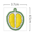 thumbnail image 2 of Set of Cute Cartoon Fruit Fridge Magnets - Durable Plastic Decorations for Kids - Strong Magnetic Backing & Easy Clean Design, 2 of 5