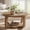 OAK brown, variant on Tribesigns 2-Tier Round Coffee Table, Circle Coffee Table with Storage, Modern Accent Center Table for Living Room, Thick Tabletop & Base, Rustic Brown