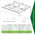 thumbnail image 2 of Door Window Awning, 79" Wide x 34" Deep, Outdoor Awning for Concrete Masonry Wall | PC | Tan Brown, 2 of 8