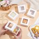 thumbnail image 3 of 20 cajas de papel kraft blancas con ventana transparente, cajas de regalo cuadradas de 7,6 x 7,6 x 3,8 cm (3 x 3 x 1,5 pulgadas) para bodas, fiestas y joyería., 3 of 6