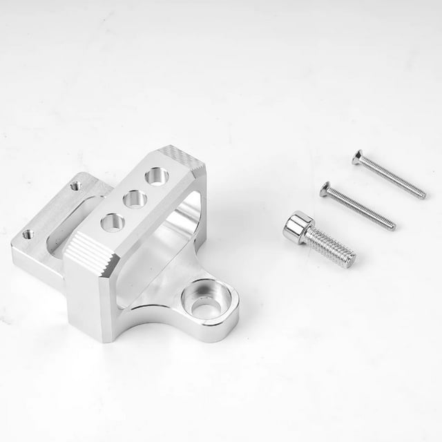 VONKY 3 Port Solenoid Valve Mount Holder Bracket Kit Bracket Mount Valve Mount Solenoid Valve Mount Silver