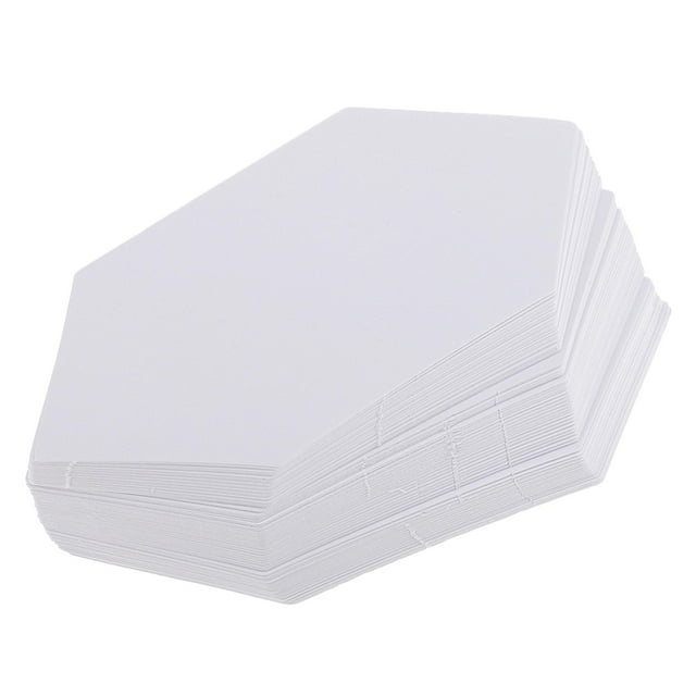 simhoa Pack of 100 Irregular Hexagon English PAPER PIECING Quilting Templates Craft - 7.9cm