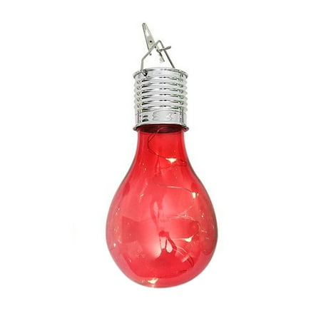 

wendunide Household Electric Appliances Waterproof Solar Rotatable Outdoor Garden Camping Hanging LED Light LampHOT Red