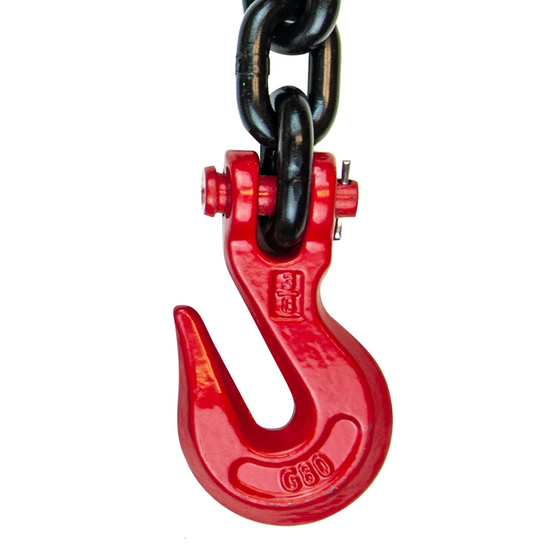 VULCAN Alloy Tow Chain - Forged Long J Hook - G80 - 3/8 inch x 10 foot - PROSeries - 7,100 Lbs SWL