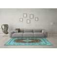 thumbnail image 3 of Ahgly Company Indoor Rectangle Persian Light Blue Traditional Area Rugs, 8' x 12', 3 of 4