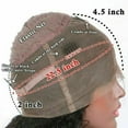 thumbnail image 2 of 24" Silk Wig Natural Black Long Curly Hair Front Lace Wigs Women Hair Practical, 2 of 7