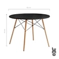 thumbnail image 2 of Set Comedor Mesa Redonda 80cm + 4 Sillas Tulip Madera gris, 2 of 7
