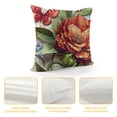 thumbnail image 5 of YINGXI Vintage Rustic Floral Throw Pillow Cover, Elegant Decorative Cushion Cover for Home 24x24in, 5 of 5