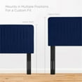 thumbnail image 2 of Pemberly Row Channel Tufted Performance Velvet Full/Queen Headboard in Navy, 2 of 9