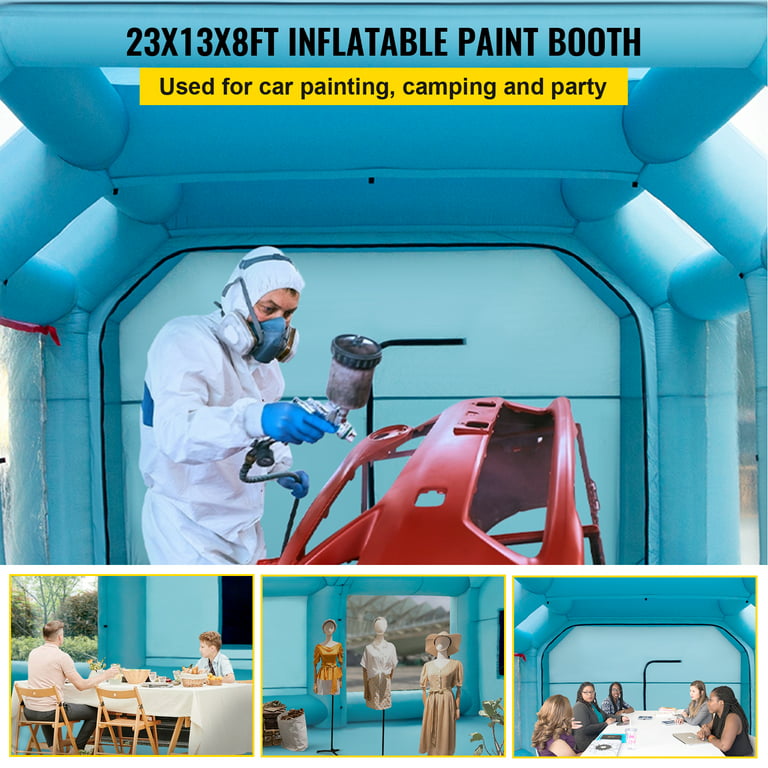 MIDUO Portable Mobile Inflatable Car Paint Spray Booth Tent Cabin