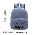 thumbnail image 3 of UJNDER Middle school for girls Corduroy Cute Little Embroidery Lightweight Design for School Travel Casual Daypack kids bookbag 02_Blue,One Size, 3 of 3