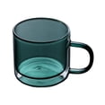 thumbnail image 1 of Tazas de vidrio de doble pared de colores, tazas de té o café de vidrio borosilicato con asa, 250 ml, 1 of 7
