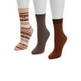 thumbnail image 3 of Muk Luks Women's 5 Inch Crew Sock, 3 Pair, 3 of 3