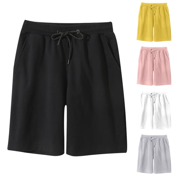 Gspmoly Workout Shorts, Men'S Casual Daily Outdoor Beach Lightweight and Breathable Work Shorts Mens Gym Shorts Savings Black L