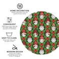 thumbnail image 3 of Honeii Santa Claus And Gnomes Print Leather Coaster Set of 4, Ideal for Safeguarding Your Furniture from Drinks Spills and Effortless Cleanup-Round Shape, 3 of 6