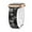 Black and White, variant on Pozyie  Floral Engraved Bands for with Apple Watch Band 41mm 40mm 38mm for Women,Cute Flower Soft Silicone Sport Strap for iWatch Series ，Black White