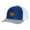 Royal/Heather/White, variant on Outdoors Mountain Embroidered Patch Mens Embroidered Mesh Back Trucker Hat, Black/Black