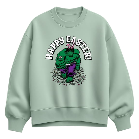 Hulk - Happy Easter - Women's Oversized Fleece Crew Sweatshirt