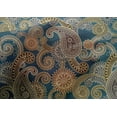 thumbnail image 5 of oneOone Cotton Silk Grayish Blue Fabric Paisleys Craft Projects Decor Fabric Printed By The Yard 42 Inch Wide-7C, 5 of 6