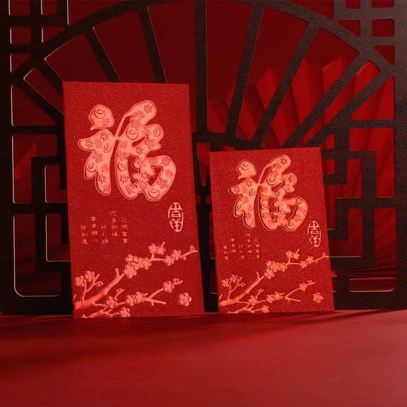 Nvzi Red Envelopes Chinese New Year, 12pcs Money Envelopes for Cash Christmas Lucky Money Pocket-Large K