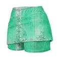 thumbnail image 3 of GiLiling Girls Casual Skort Floral Print Mini Skirt Elastic Waist with Built-in Shorts Lightweight Active Skirt for Daily and Play (Mint Green, 7-8 Years), 3 of 6