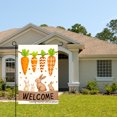 thumbnail image 2 of Welcome Easter Bunnies And Carrots Garden Flag For Home Outdoor Garden Yard Decor 12x18 Inch, 2 of 5