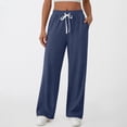 thumbnail image 4 of SUNBS Lounge Pants Lightweight Wide Leg Sweatpants Womens Pants Baggy Lounge Casual Pants Drawstring Womens Pants with Pockets, 4 of 8