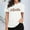 White, variant on Auntie T Shirt Women Cute Heart Print Aunt Tops Tees Casual Short Sleeve Vacation Shirts Tops Blank Athletic Shirts Women S T Shirts Long Sleeve Shirts Tall Shirts Women Tech Stretch Striped Short