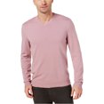 thumbnail image 1 of Alfani Mens V-Neck Pullover Sweater, Pink, Small, 1 of 1