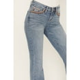 thumbnail image 4 of Shyanne Women's  Embroidered Light Wash Mid Rise Flare Jeans - SWFA22J46 27W x 34L, 4 of 4