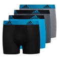 thumbnail image 1 of Calzoncillos tipo bóxer adidas Performance para niños y niños (paquete de 4), azul solar, 1 of 8