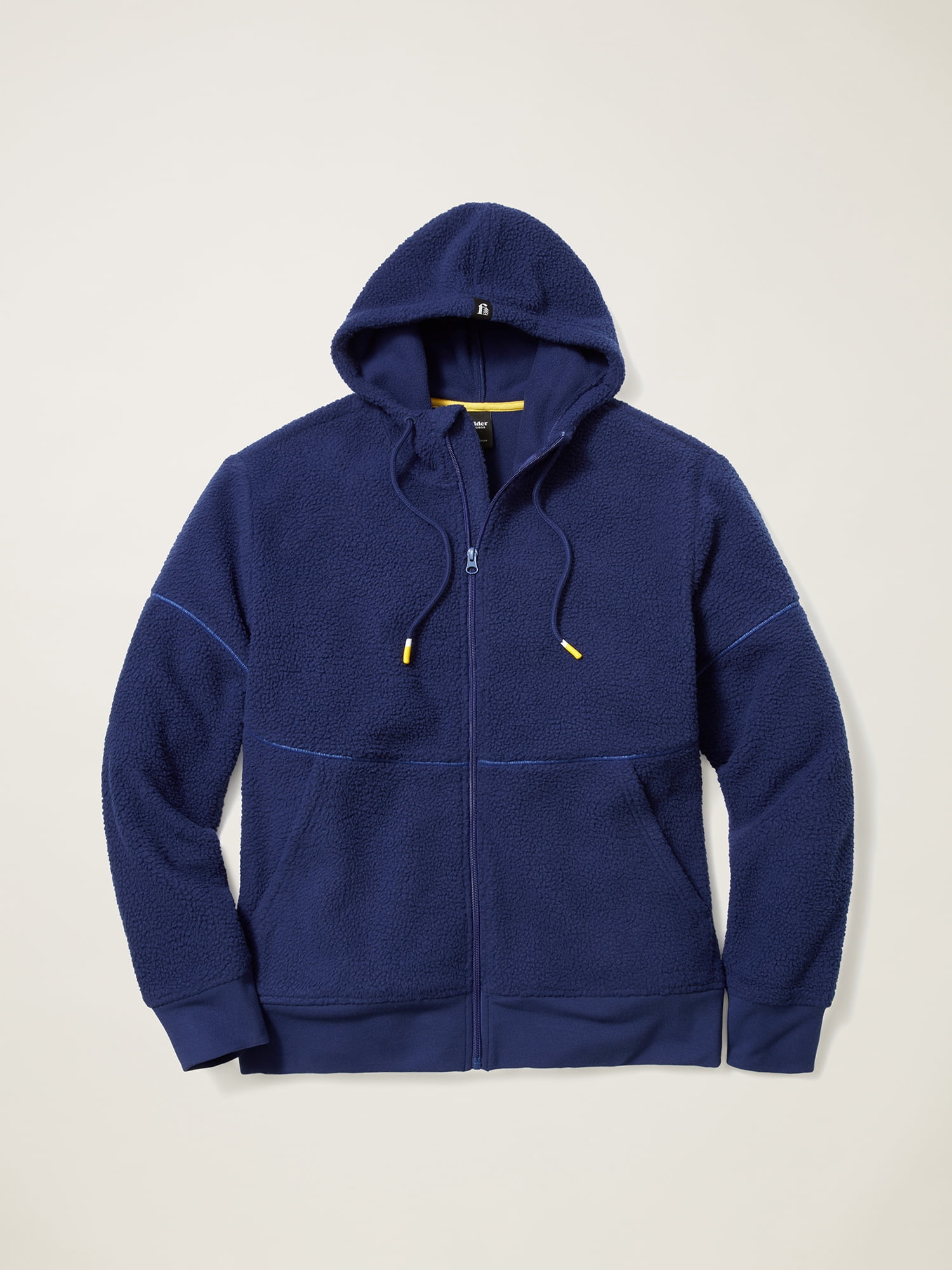 Bonobos Fielder Men's and Big Men's Sherpa Fleece Full Zip Hoodie, Up to Size 3XL