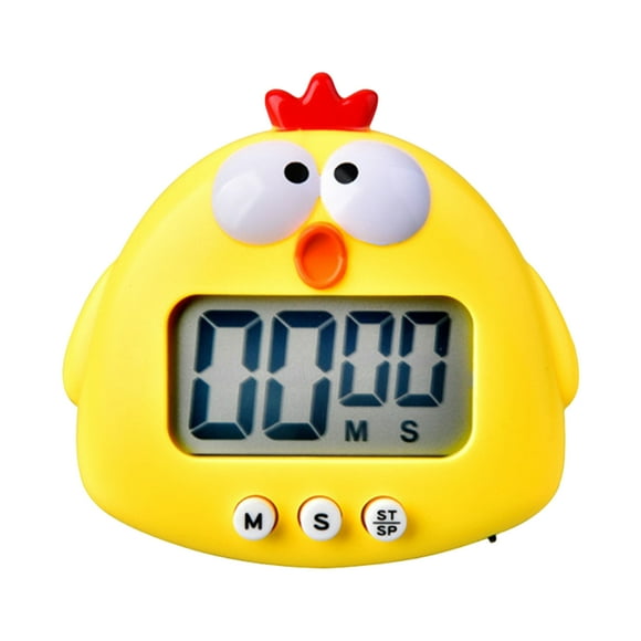 Zootealy Digital Kitchen Timer Cute Animal Timer with Strong Magnet Back Stand Loud Alarm Large Screen Cooking Timer Clock for Time Management Workout Baking Egg Timer