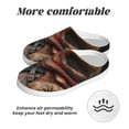 thumbnail image 6 of Haiem Western Cowboy Duck Print Women's Fuzzy Memory Foam House Slipper Cozy Home Footwear Non-slip Winter Slippers-40/41, 6 of 7