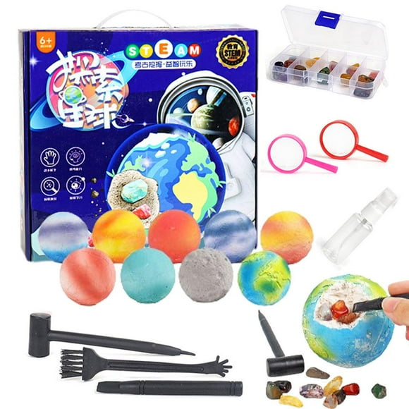 Children's Archeological Dig Planet Treasure Hunt Puzzle Z3V7 Education A9O7