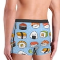 thumbnail image 4 of Kdxio Men's Boxer Briefs with Kawaii Sushi (2) Print - Comfortable and Breathable Underwear for Everyday Wear, 4 of 7