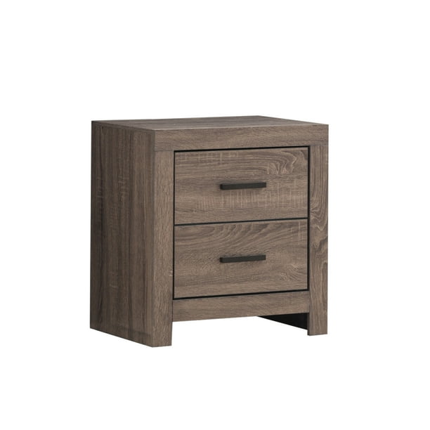 Brantford 2 Drawer Nightstand Barrel Oak Walmart Com